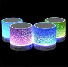 Mini Portable Rechargeable Speaker With Multi Color Light