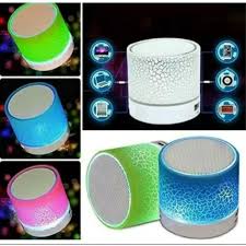 Mini Portable Rechargeable Speaker With Multi Color Light