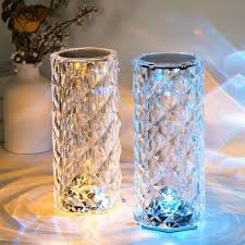 Crystal Lamp Rose Light Diamond Lamp 16 Colors Changing with Remote