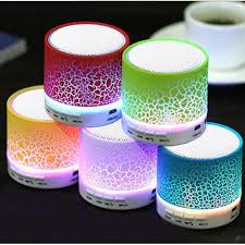Mini Portable Rechargeable Speaker With Multi Color Light